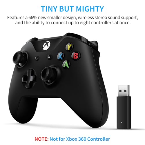 KOOWOD Wireless Adapter Dongle Accessories with Official IC Chip for PC Windows 10 11 Compatible with Xbox One Controller - Image 4