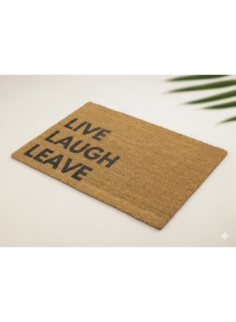 greetfleets Live Laugh Leave Door Mat Front Door Mat Custom Printed First Home Family Gift Couples Gift Anti slip -Pvc Backing -60x40cm size CB - Image 3