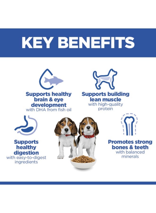 Hills Science Plan Medium Puppy Dry Dog Food with Chicken 800g Complete & Balanced Nutrition DHA for Brain Development Immune Support - Image 2
