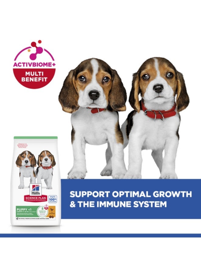Hills Science Plan Medium Puppy Dry Dog Food with Chicken 800g Complete & Balanced Nutrition DHA for Brain Development Immune Support - Image 4