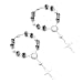 Yourkar 2 PCS Car Rosary for Rearview Mirror Auto Rosary Religious Car Mirror Hanging Decoration Personalized Rearview Cross Blessing Beads Decoration Universal Car Accessories Black - Image 2