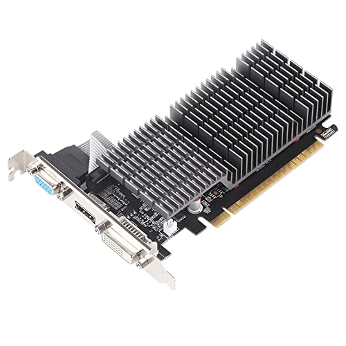 maxsun GEFORCE GT 710 1GB Low Profile Ready Small Form Factor Video Graphics Card GPU Support DirectX12 OpenGL4.5, Low Consumption, VGA, DVI-D, HDMI, Fanless Cooling - Image 2