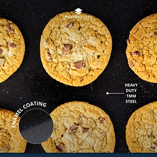 Master Class MasterClass MCVITHB4 Insulated Baking Sheet, Scratch Resistant and Induction Safe Steel Oven Tray with Vitreous Enamel Coating, 35 x 28 cm, Black - Image 5