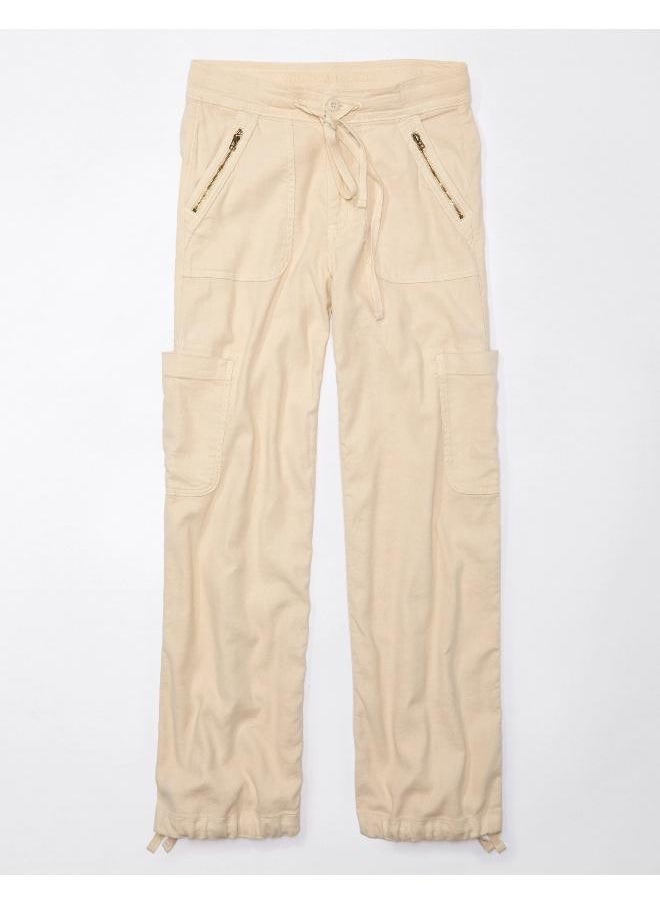 American Eagle - AE Dreamy Drape Linen-Blend Baggy Wide-Leg Cargo Pant - Image 1
