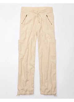 American Eagle AE Dreamy Drape Linen-Blend Baggy Wide-Leg Cargo Pant  - Image 2