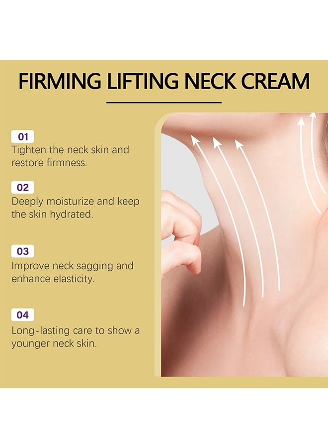 Hoygi Friming Lifting Neck Cream - Firming Neck Cream for Crepey Skin Body Care Comfort, Roller Neck Cream, Moisturizing, Tightening Lotions Cosmetic Skin Care Skin Repair for Women, 120g - Image 2