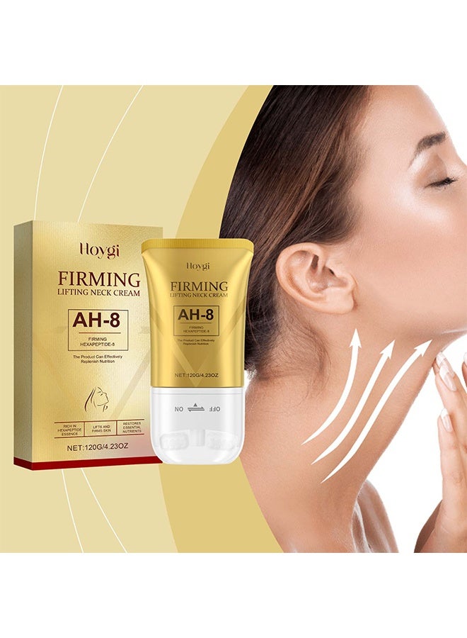 Hoygi Friming Lifting Neck Cream - Firming Neck Cream for Crepey Skin Body Care Comfort, Roller Neck Cream, Moisturizing, Tightening Lotions Cosmetic Skin Care Skin Repair for Women, 120g - Image 4
