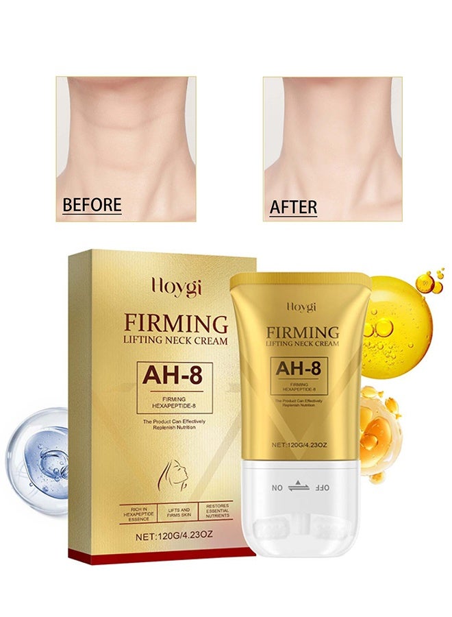 Hoygi Friming Lifting Neck Cream - Firming Neck Cream for Crepey Skin Body Care Comfort, Roller Neck Cream, Moisturizing, Tightening Lotions Cosmetic Skin Care Skin Repair for Women, 120g - Image 1