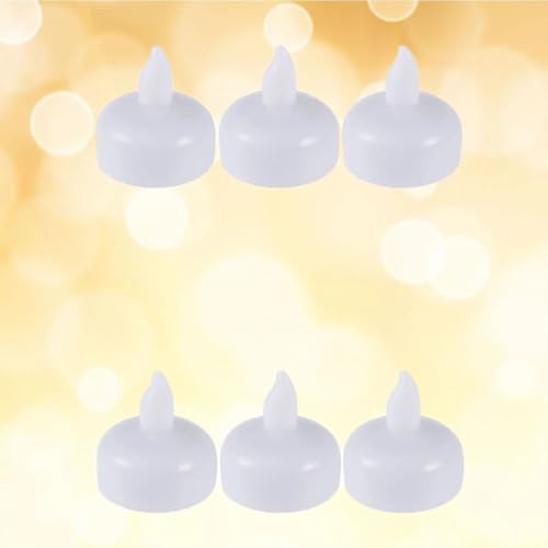 KHIZAR Flameless LED Candles Light Lamp Waterproof Floating On Water LED Tea Light Battery Operated for Pool Bathtub Diwali Christmas Festival Candles for Home Decor (Pack of 6 PCS) - Image 3