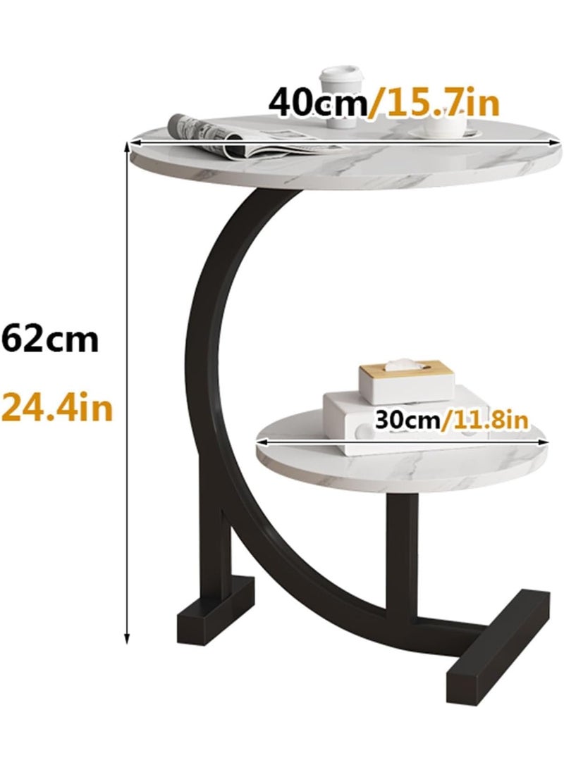 BLURISM BLURISM Side Table in CShape Plant Stand Indoor 2 Tier Small Plant Table Tall Plant Stand for Indoor Plants Flower Pot Holder Plant Bench Plant Rack for Living Room  - Image 2