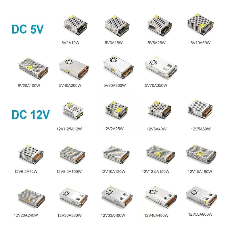 AC 100 240V إلى DC 5V 12V 24V 36V محول طاقة شريط LED 5V 2A 10W محول تبديل - Image 4