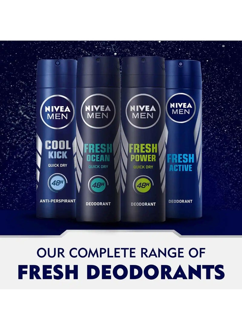 Nivea 48h Cool Kick Quick Dry Antiperspirant Spray 150ml pack of 2 - Image 5