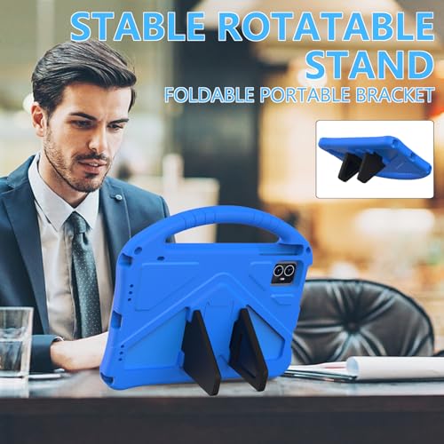 YRH for Onn 10.1 Tablet Case (Gen 4) 2024 (Model: 100135925), EVA Kids Shockproof Cover for Onn Tablet Case 10.1 inch, Blue - Image 3