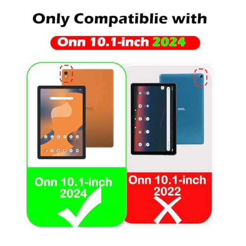 YRH for Onn 10.1 Tablet Case (Gen 4) 2024 (Model: 100135925), EVA Kids Shockproof Cover for Onn Tablet Case 10.1 inch, Blue - Image 2