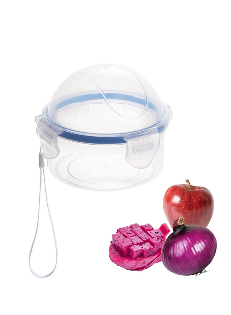 2 Pack Onion Storage Container and Tomato Lemon Apple Produce Saver Holder Portable Fruit Vegetable Food Keeper Containers Savers for Fridge  - Image 2