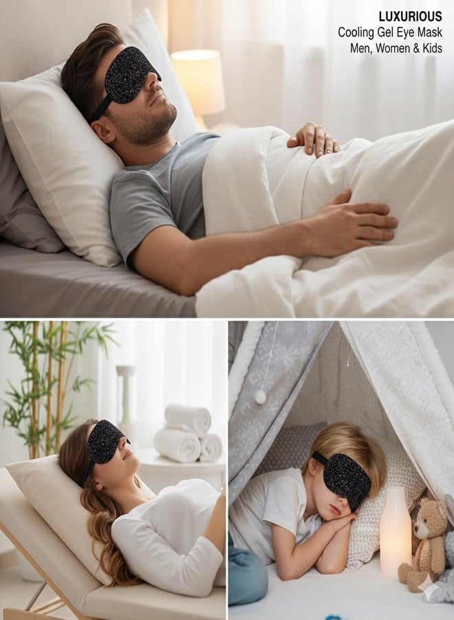 SONEEV MART 2-in-1 Soothing Eye Mask Fun Cartoon Design with Removable Gel Pack – Cold Compress Sleep Mask for Migraine Relief, Stress & Better Rest – Adjustable Elastic Strap, Ultra-Soft Comfort - Image 3