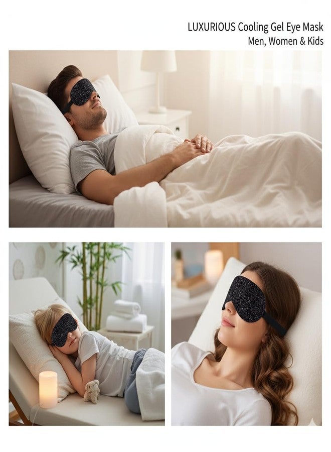 SONEEV MART 2-in-1 Soothing Eye Mask Fun Cartoon Design with Removable Gel Pack – Cold Compress Sleep Mask for Migraine Relief, Stress & Better Rest – Adjustable Elastic Strap, Ultra-Soft Comfort - Image 4