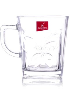 Blinkmax Glass Tea Mug Set - 6 Pieces 