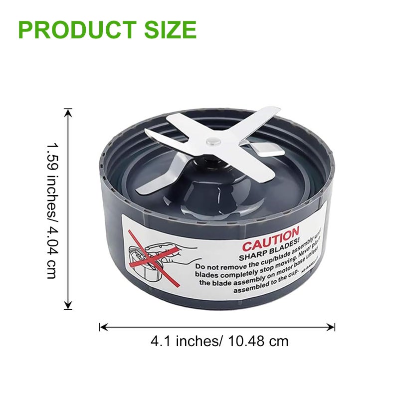 Feilifan Replacement Extractor Blade, Fit for NutriBullet 600w/ 900w Pro Series Blender with Silicone Rubber Gaskets Seal Ring for NutriBullet Blender Blade Replacement Parts - Image 1