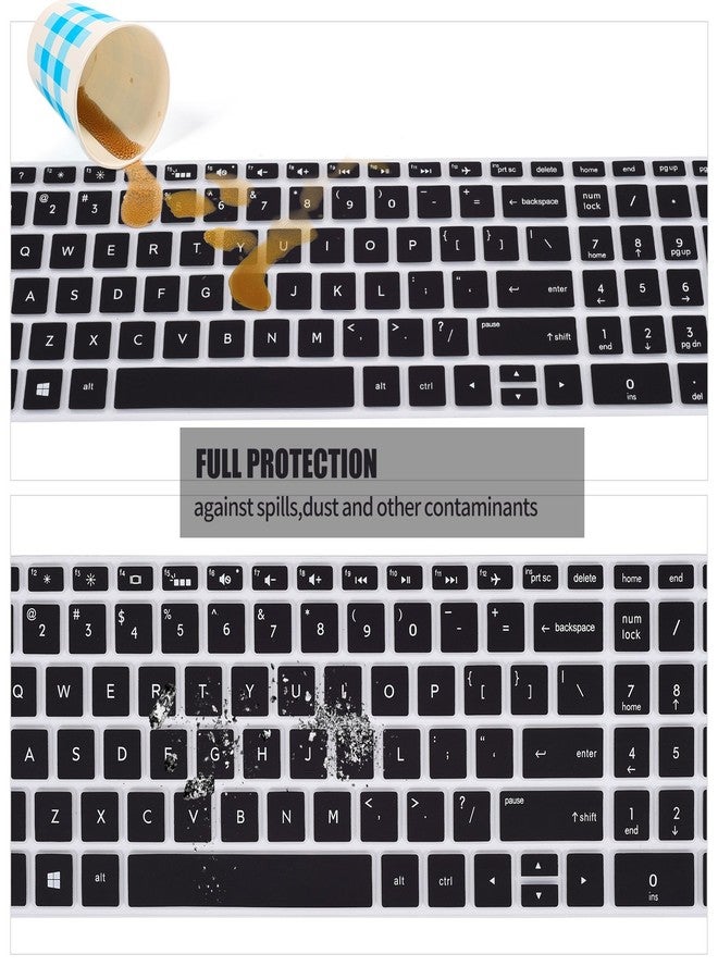 iKammo Keyboard Protector Skin Cover Compatible HP Pavilion 15.6" Series/HP 15.6" Touchscreen Laptop 15-BS020WM/HP Pavilion x360 15.6" Series/HP Envy x360 15.6 Series/HP Pavilion 17.3 Series(Marble) - Image 5
