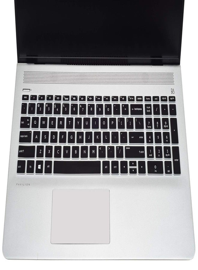 iKammo Keyboard Protector Skin Cover Compatible HP Pavilion 15.6" Series/HP 15.6" Touchscreen Laptop 15-BS020WM/HP Pavilion x360 15.6" Series/HP Envy x360 15.6 Series/HP Pavilion 17.3 Series(Marble) - Image 1