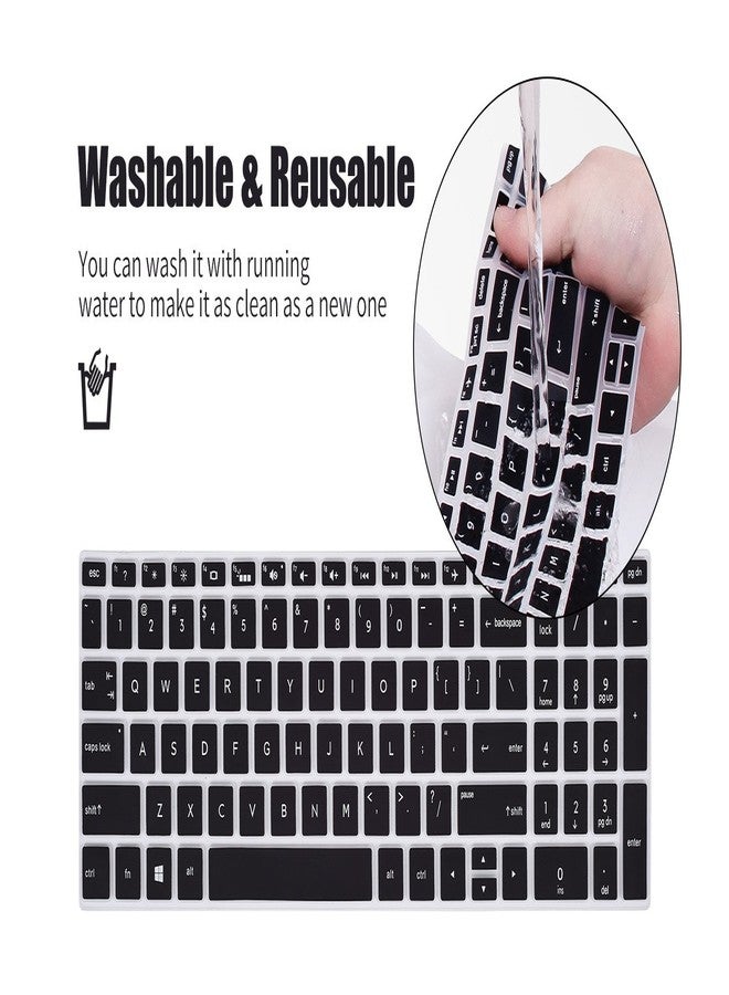 iKammo Keyboard Protector Skin Cover Compatible HP Pavilion 15.6" Series/HP 15.6" Touchscreen Laptop 15-BS020WM/HP Pavilion x360 15.6" Series/HP Envy x360 15.6 Series/HP Pavilion 17.3 Series(Marble) - Image 4