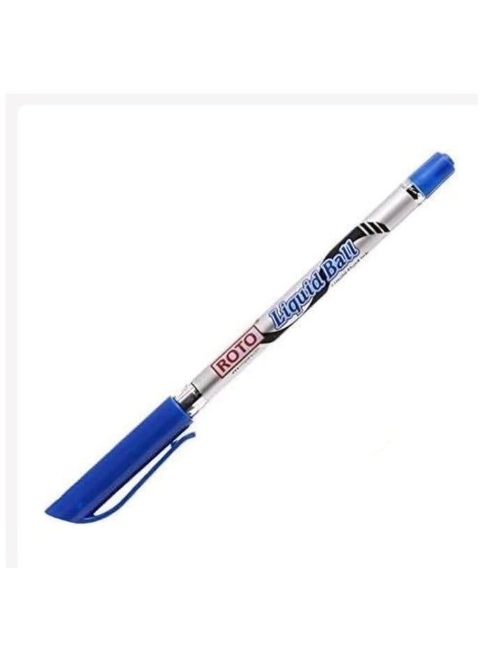 Roto Ballpoint Pen, 0.7mm, Blue (Pack of 4) - Image 2