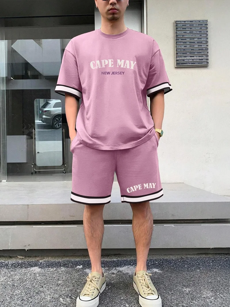 نوبيرو طقم كيب ماي رجالي وردي