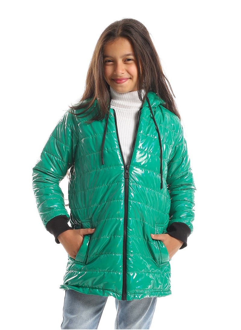 Caesar - Girls Capotene Lining Jacket With Zipper - Image 1