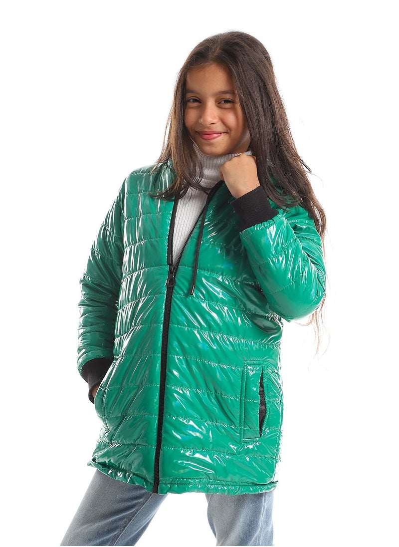 Caesar - Girls Capotene Lining Jacket With Zipper - Image 1