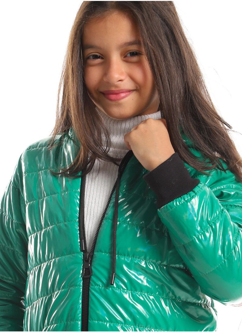 Caesar - Girls Capotene Lining Jacket With Zipper - Image 1