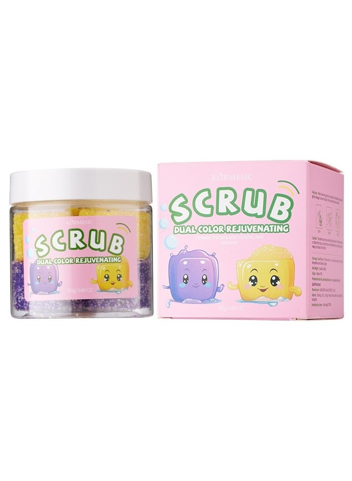 Kormesic قطع صابون تقشير ثنائية اللون-تقشير لطيف وتغذية البشرة - Image 1