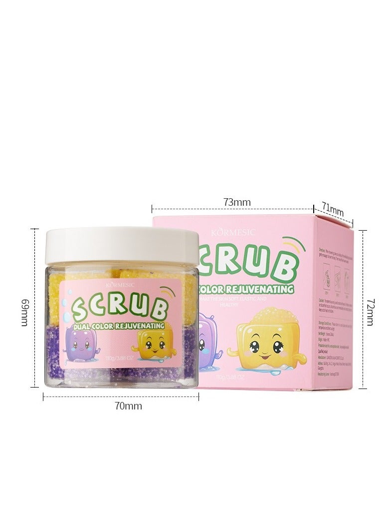 Kormesic قطع صابون تقشير ثنائية اللون-تقشير لطيف وتغذية البشرة - Image 2