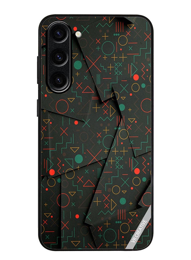 VR CREATIVE Protective Case Cover For Samsung Galaxy S23 Plus Geomatric Circles Design Multicolour - Image 1