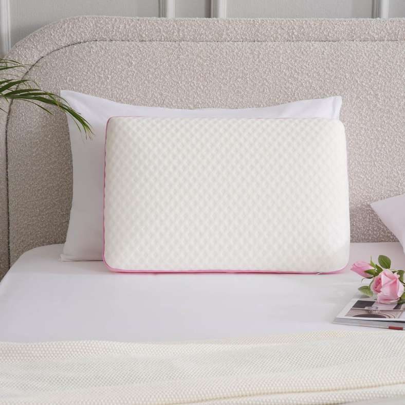 Pan Home Rose Infused Memory Foam Pillow 40x60x13cm - Rose - Image 1