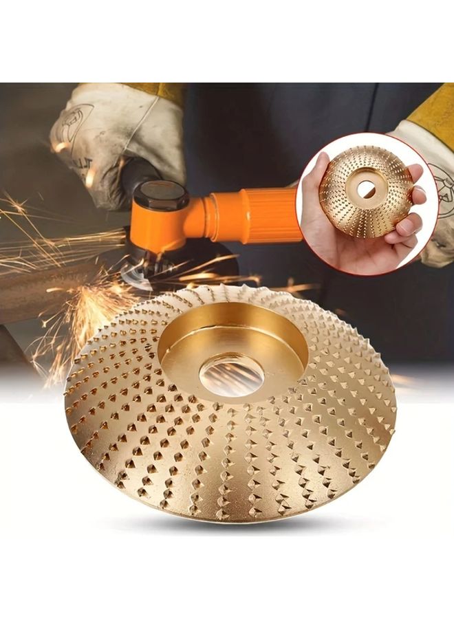 3pcs High Speed Steel Wood Carving Disc Set 39 Inch Golden Grinding Wheel - Image 5