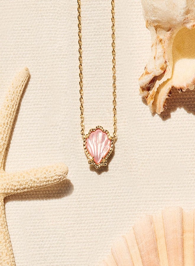 Kendra Scott Brynne Shell Short Pendant Necklace, Fashion Jewelry for Women, One Size, Gold Plated Brass, No Gemstone - Image 3
