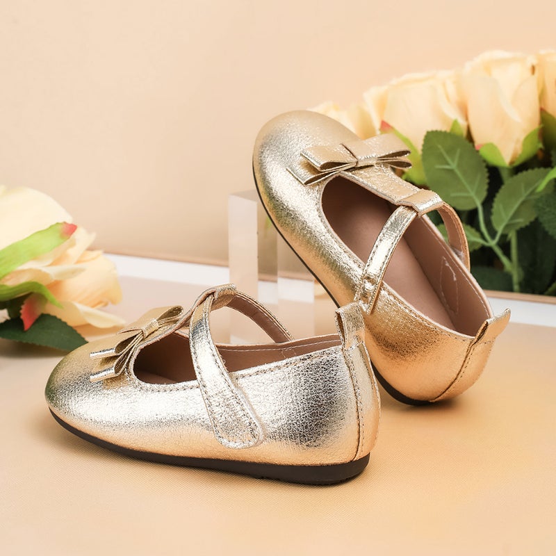 Girls' Shoes, Small Leather Shoes, Summer Princess Shoes, Gold Color, Suitable For Dresses, Stage Performances, Children'S Single Shoes, - Image 5