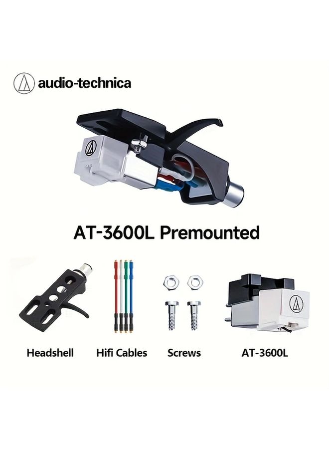 Audio Technica AT3600L Replacement Cartridge and Needle for Turntable HiFi Record Player - Image 1