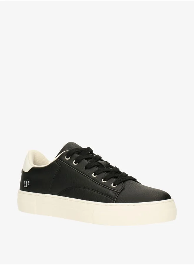 جاب Men's Logo Print Sneakers with Lace-Up Closure