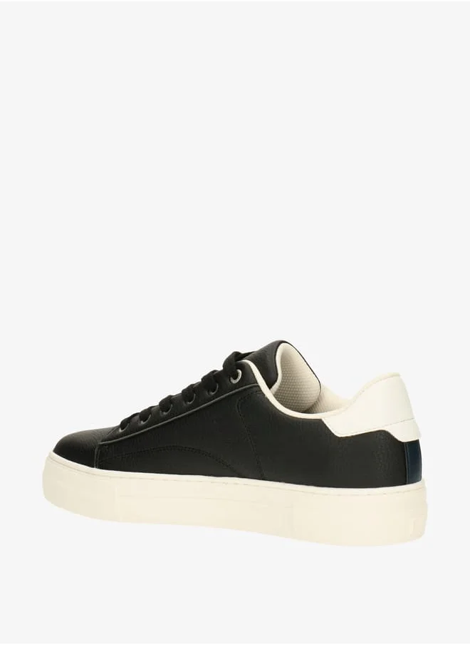 جاب Men's Logo Print Sneakers with Lace-Up Closure