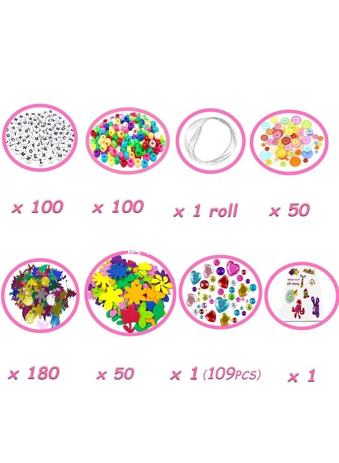 Daytoyz Children's craft set, craft material, craft case children, craft material set, for boys girls 5 6 7 years old  - Image 3