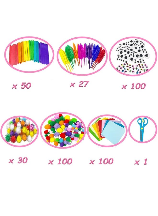 Daytoyz Children's craft set, craft material, craft case children, craft material set, for boys girls 5 6 7 years old  - Image 2