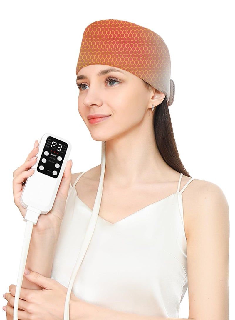 XiuWoo Type-C Rechargeable EMS Head Massager, Scalp Massager, Headache Relief, Sleep Aid, Hangover Relief with Airbag Kneading, Constant Temperature Hot Compress Head for Headaches - Image 2