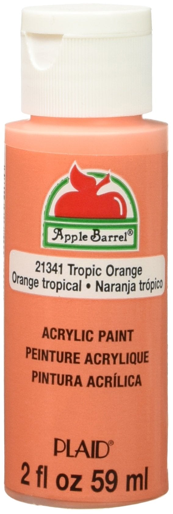 Apple Barrel Apple Barrel Acrylic Paint in Assorted Colors 2 Ounce E Matte Tropic Orange 
