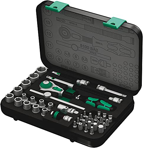 Wera 8100 SA 2 Zyklop 14 Metric Ratchet Set 42Pieces - Image 1