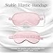 Coume Silk Sleep Mask Eye Coverings for Sleeping Smooth Soft Eye Covers Mask with Elastic Strap for Sleeping Blocking Lights Travel Relax 32 One Size - Image 4