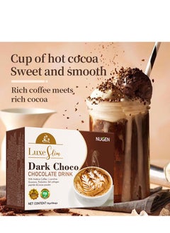 NUGEN Dark Chocolate Black Coffee ,With Probiotics Fish Collagen Peptide 10 Bags  - Image 2