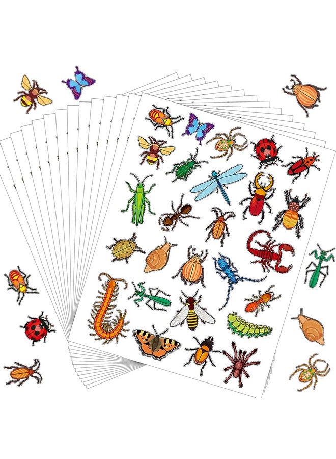Geyee 520 Pieces Insect Stickers Bug Stickers For Kids Butterfly Scrapbook Stickers For Boys Girls Water Bottle Laptop Book (Lovely Style) - Image 1