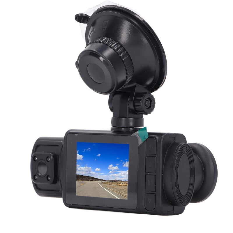 Dash Cam for Car 2 Inch HD IPS Screen 3 Lens Rotatable 1080P Loop Recording Night Vision Dashboard Camera Recorder for Driving Parking - Image 2